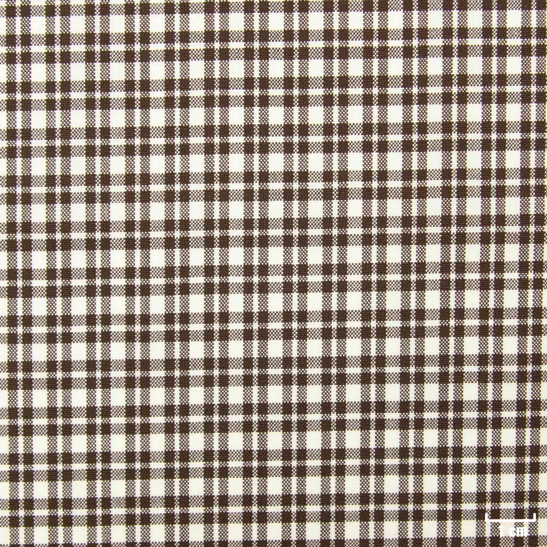 BROWN, SMALL WHITE CHECKS