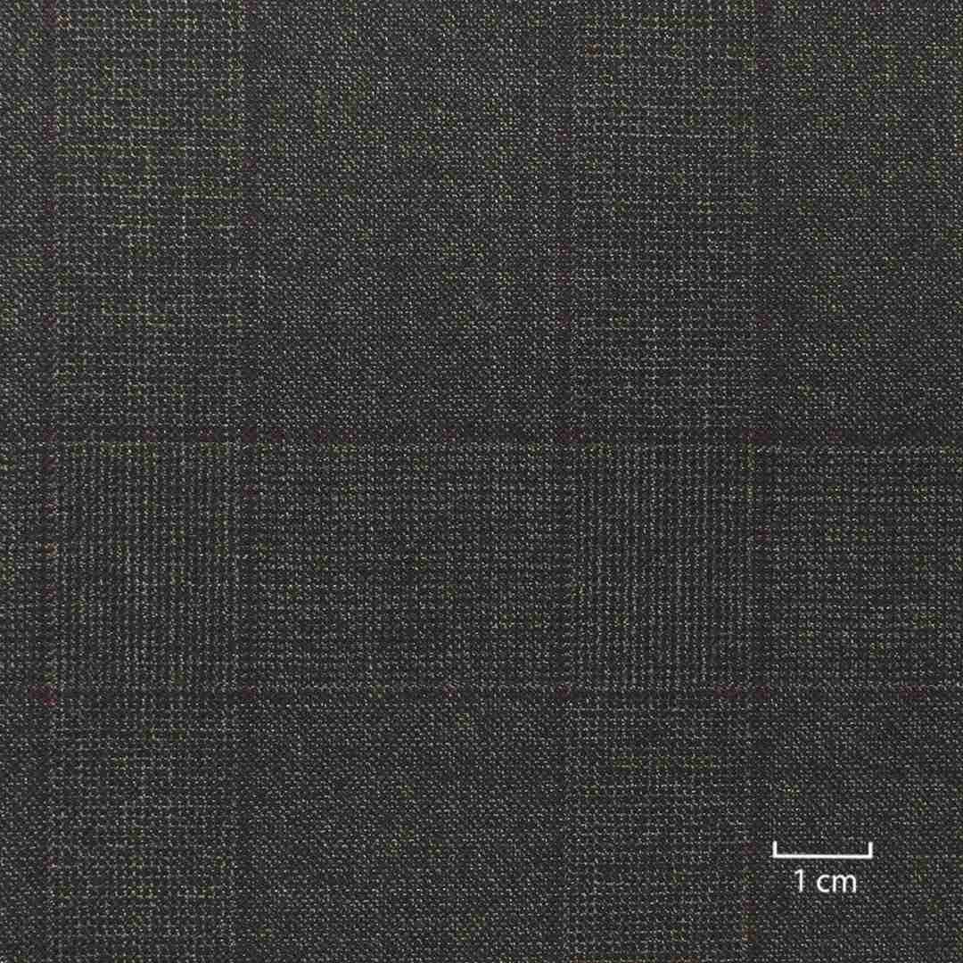 DARK BROWN, RED CHECKS