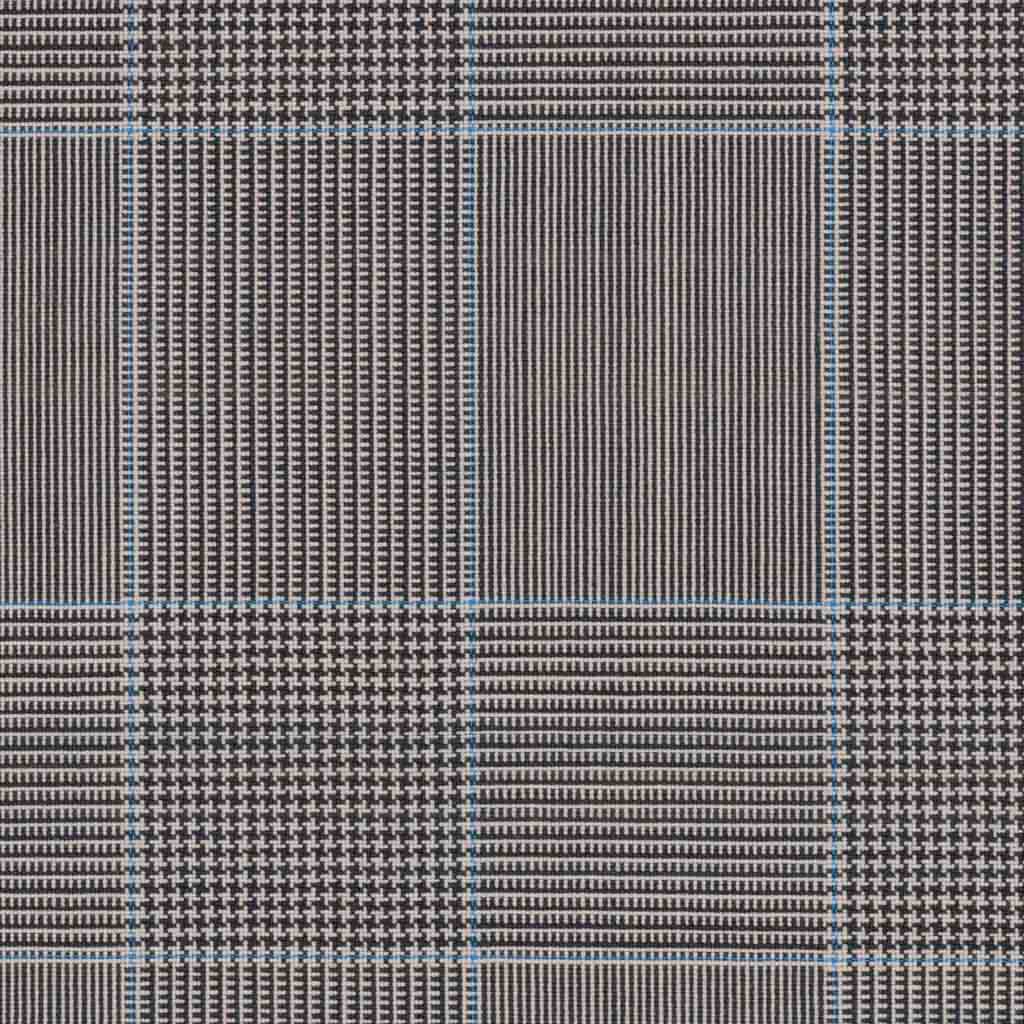 [316815] LIGHT BROWN, BLUE CHECKS