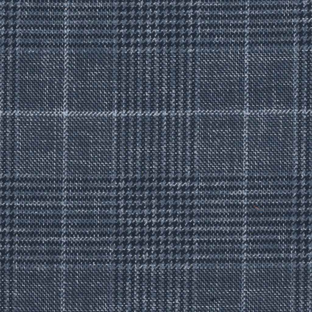 [317032] DARK BLUE, OFF WHITE CHECKS
