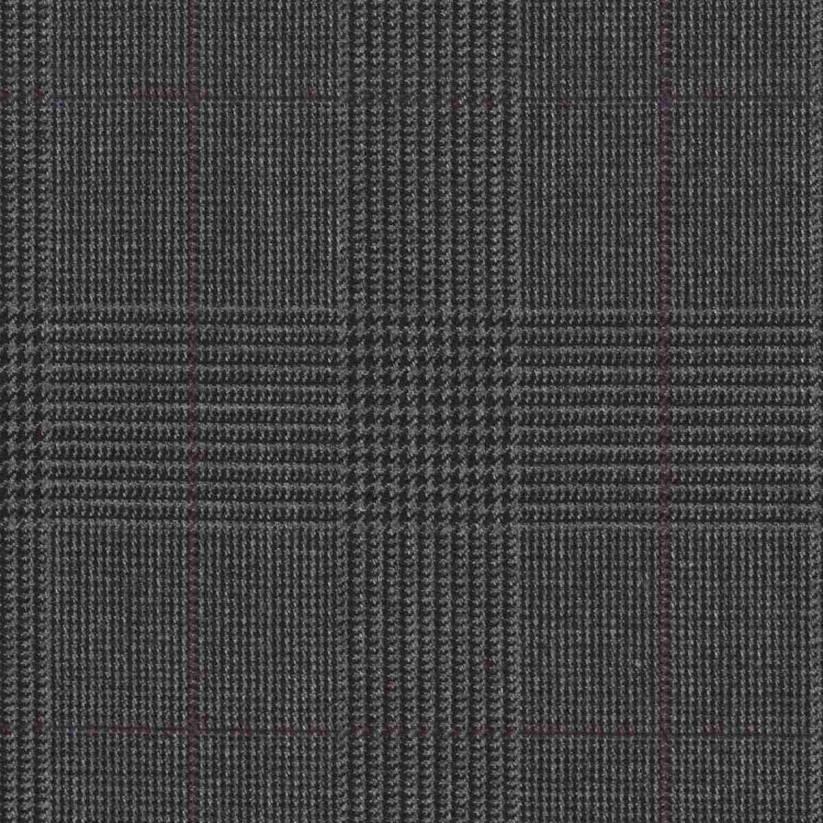 [319117] 深灰底紫色格纹（DR# 61017）