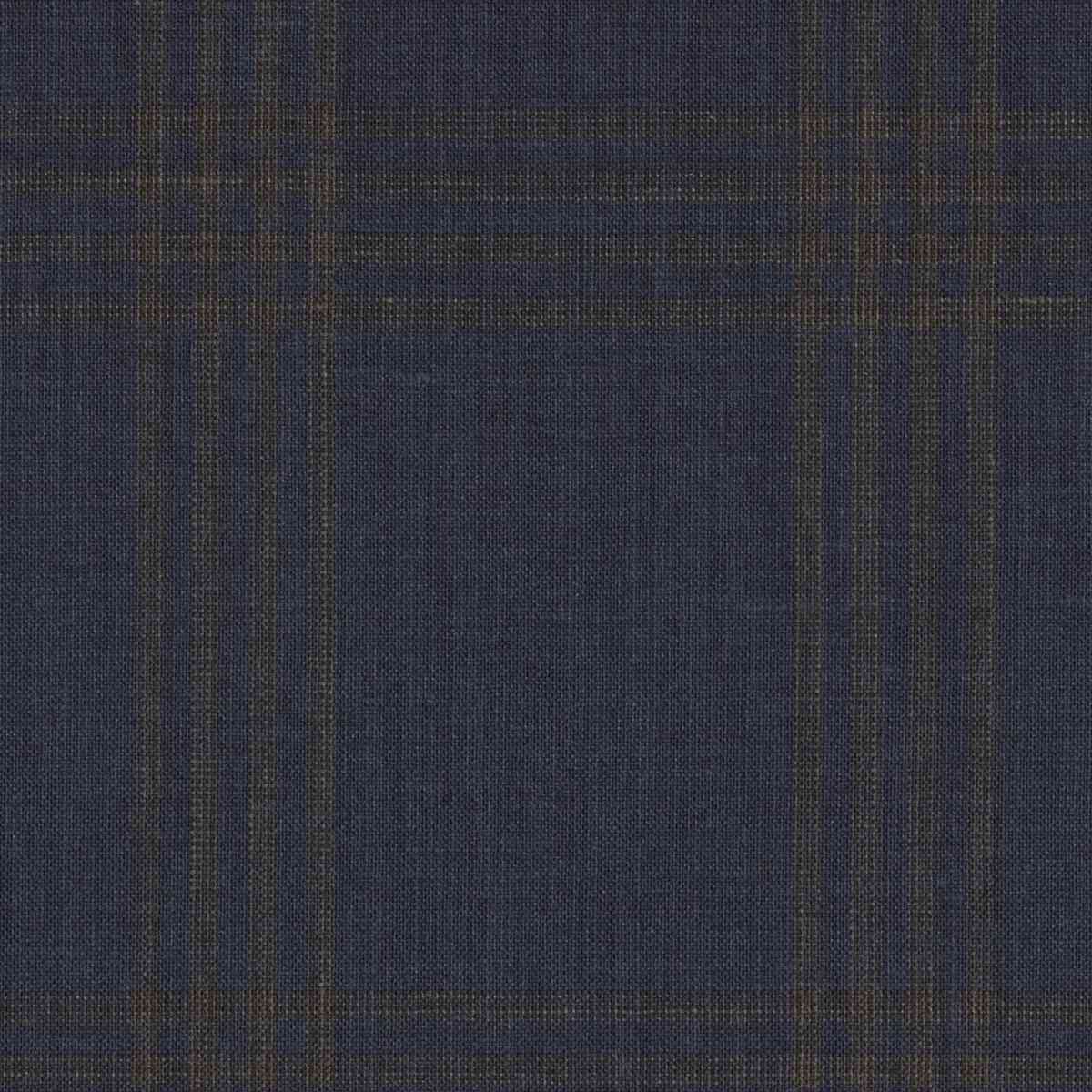 [319604] BLUE, BIG BROWN CHECKS (DR# 50404)