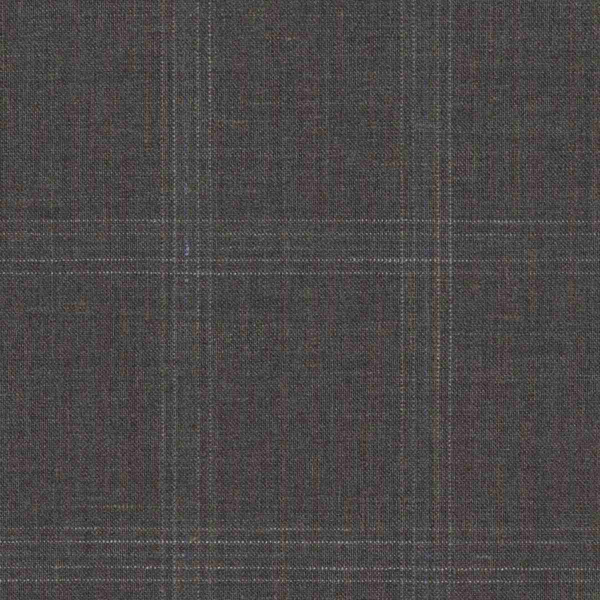 [319607] BROWN, MIXED BLUE CHECKS (DR# 50407)