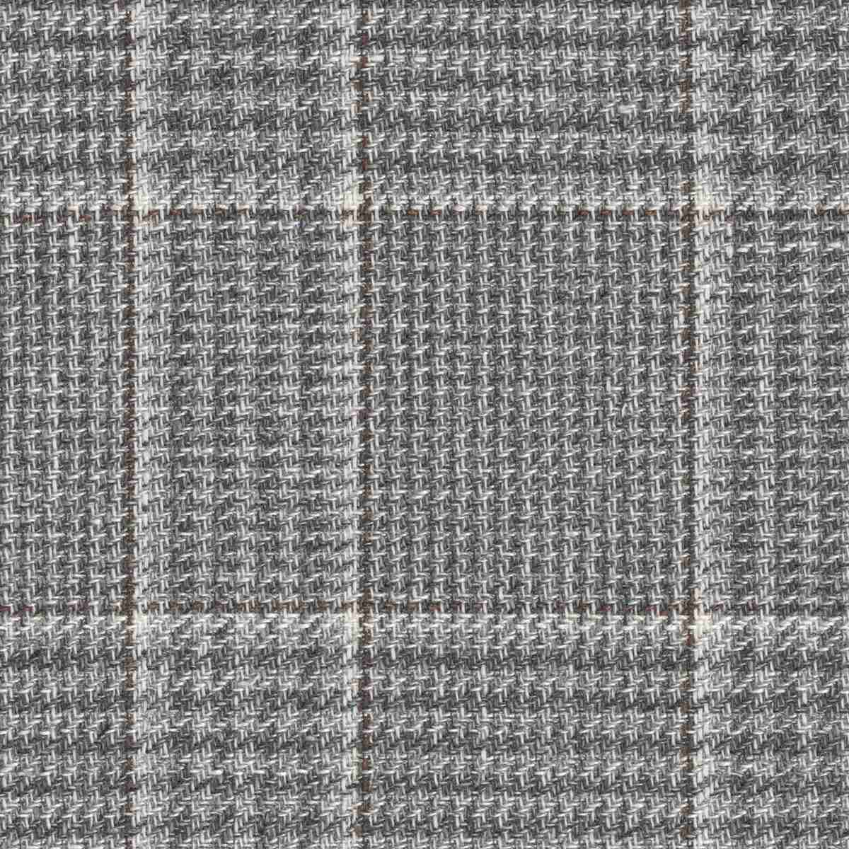 [319701] GREY, MIXED BROWN CHECKS (DR# 50473)