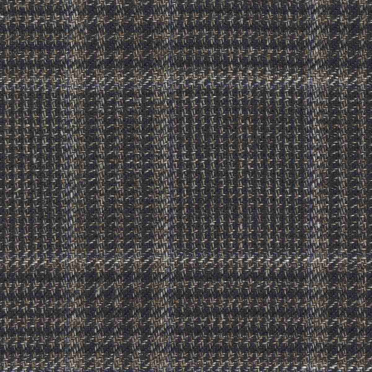 [319704] BROWN, MIXED BLUE CHECKS (DR# 50476)