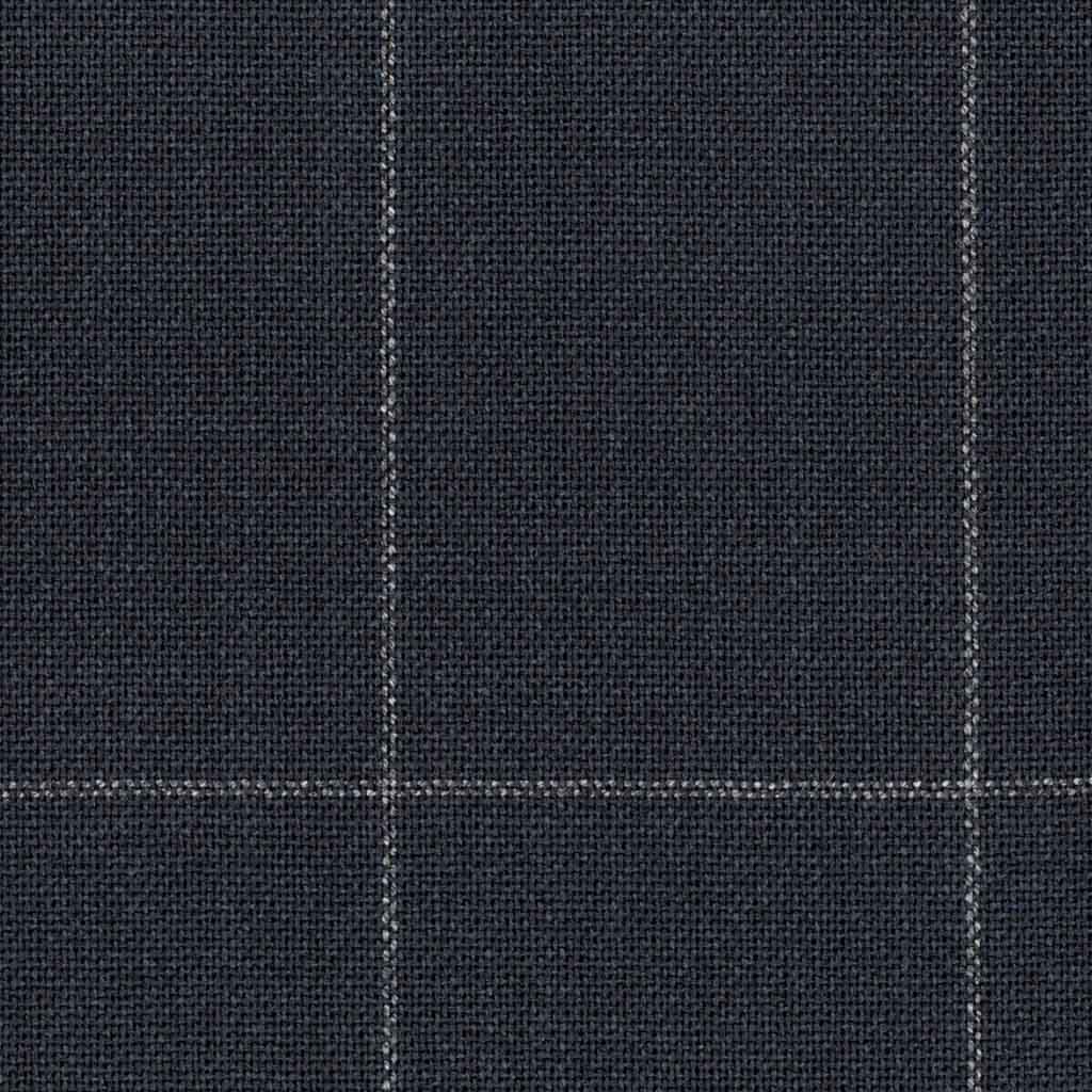 [320654] DARK BLUE, BIG OFF WHITE CHECKS, 4PLY (DR# 18154)