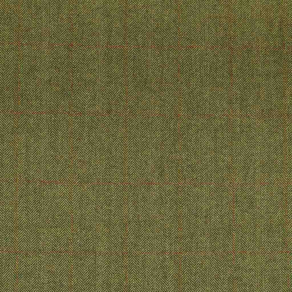 [351126] 绿色底，红橙色格纹（ST# 19060）