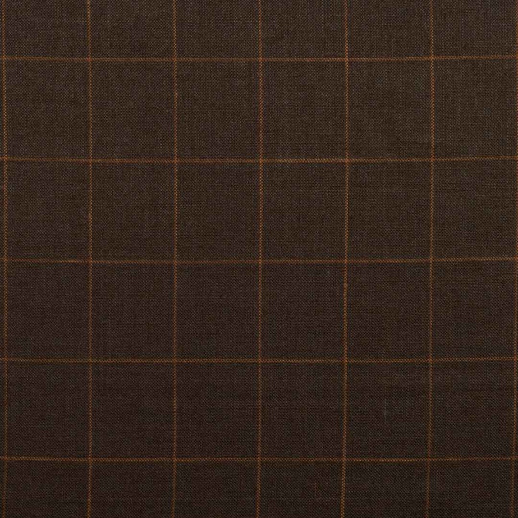[353152] 棕色与橙色格纹（ST# 32051)