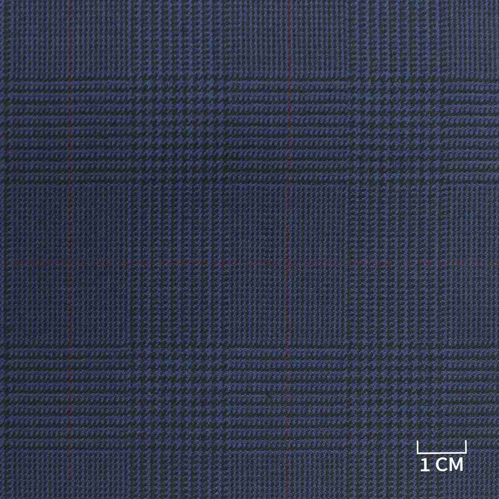 [353529] 蓝色，红色格纹（ST# 12918）