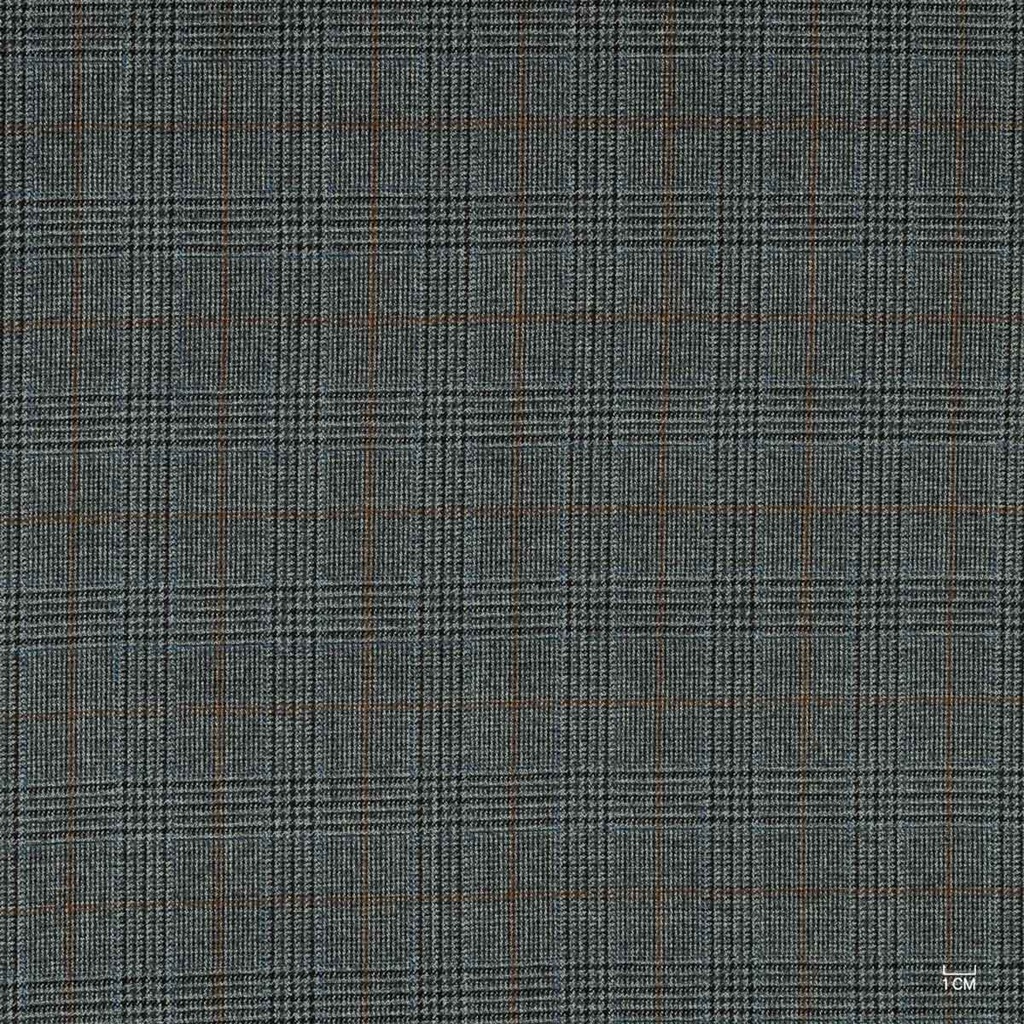 [354001] GREY, BROWN CHECKS (ST# 15050)