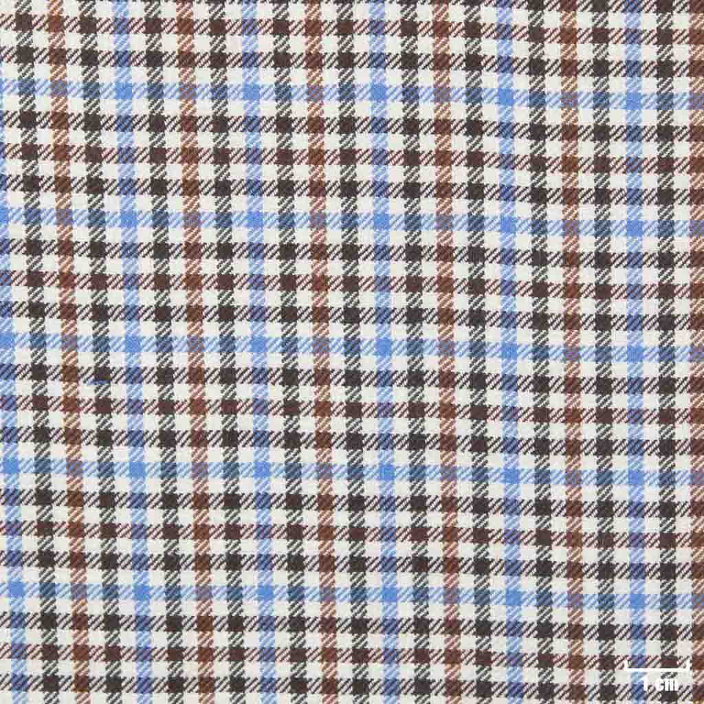 [401842] BROWN, BLUE CHECKS