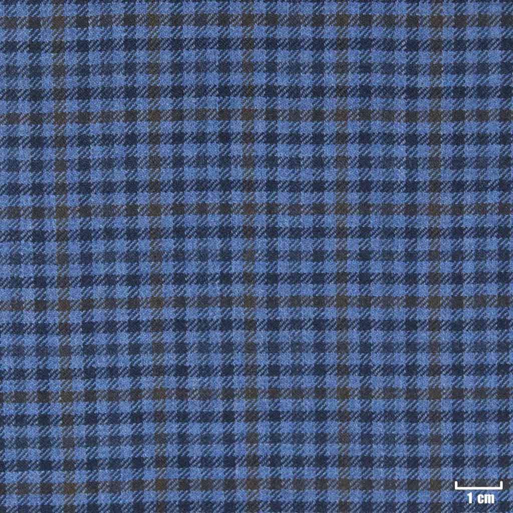 [401843] DARK BLUE, BROWN CHECKS