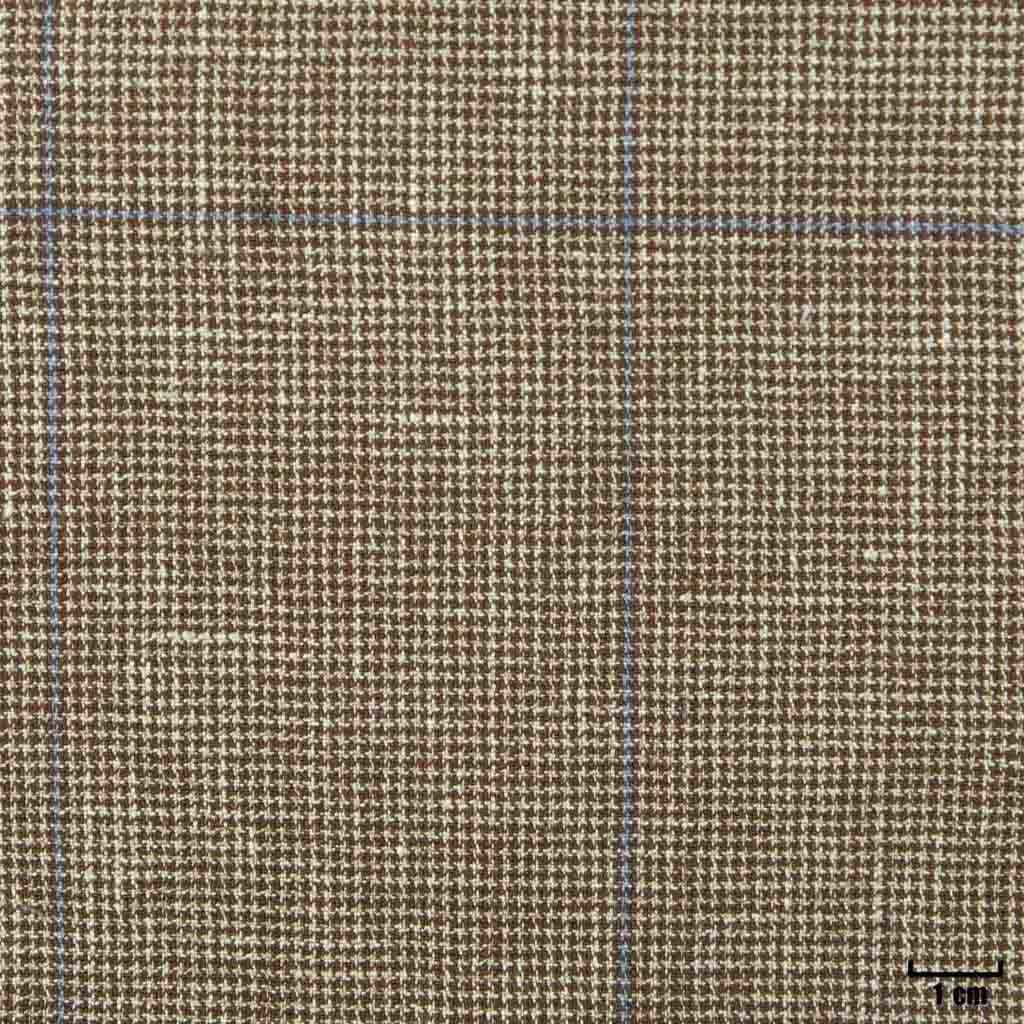 [402101] LIGHT BROWN, BLUE CHECKS