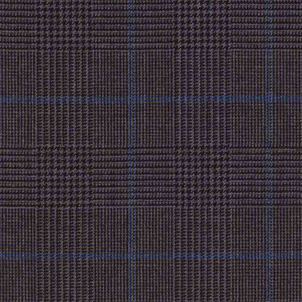 [404105] DARK GREY, BLUE CHECKS