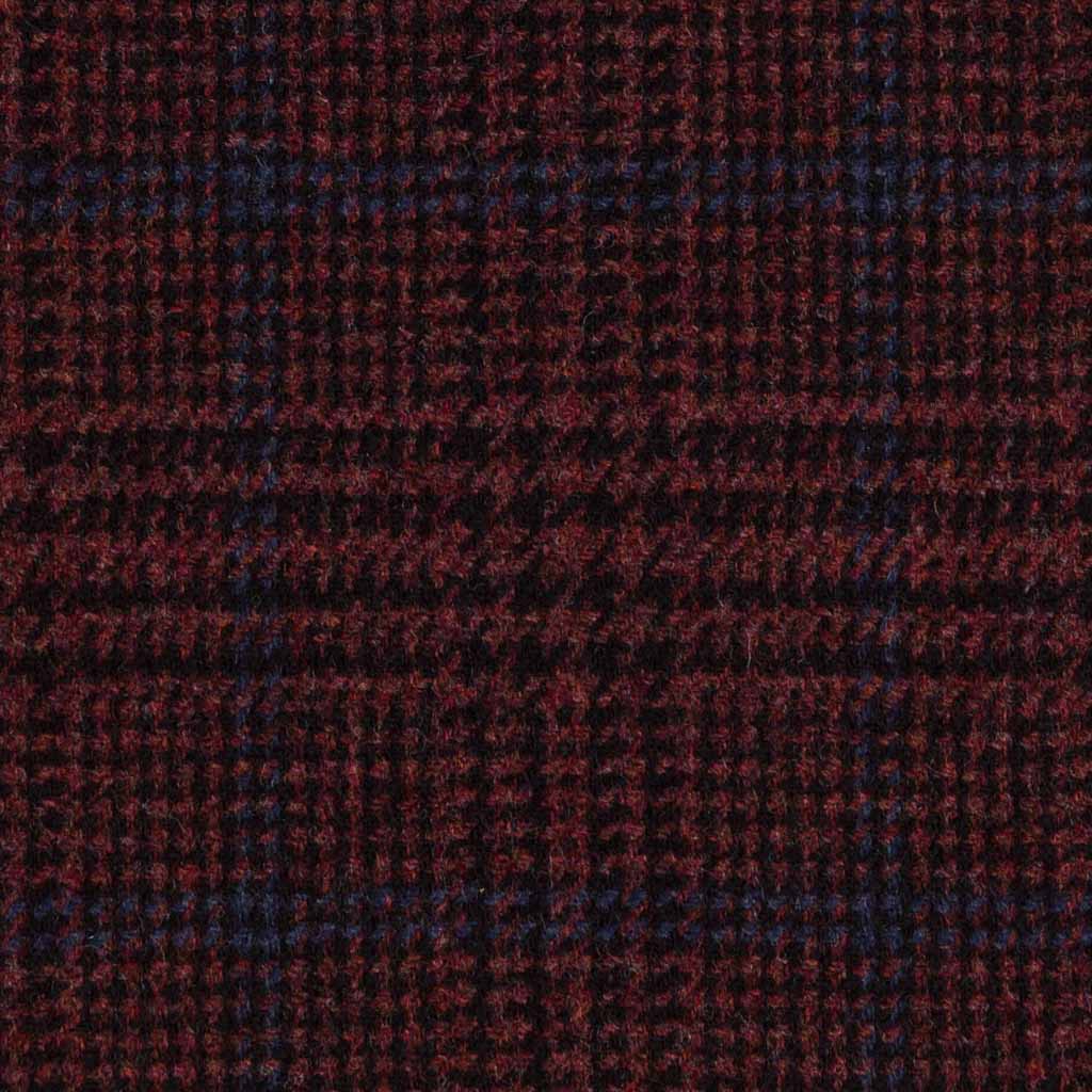 [404305] BURGUNDY, BLUE CHECKS