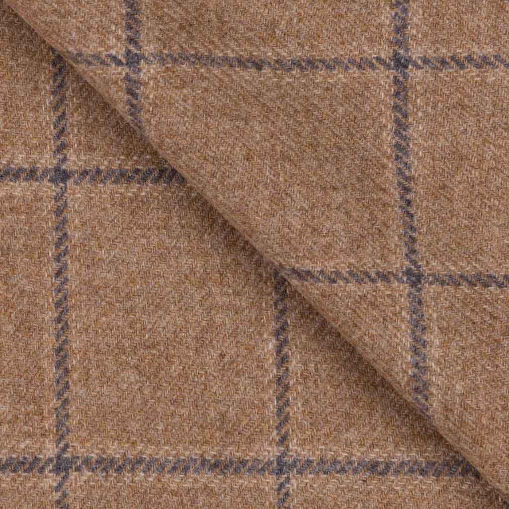 [404320] 浅棕色、蓝色，格纹