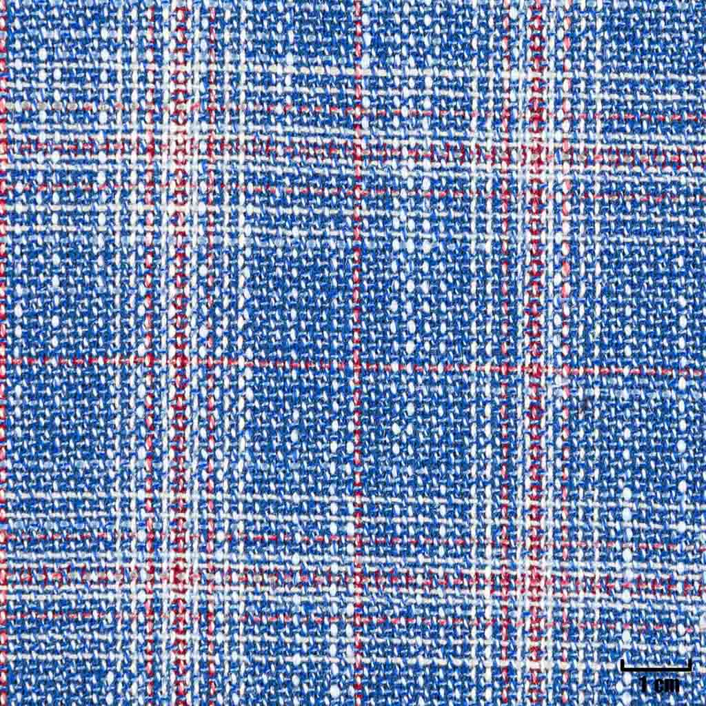 [404701] BLUE, WHITE/RED CHECKS