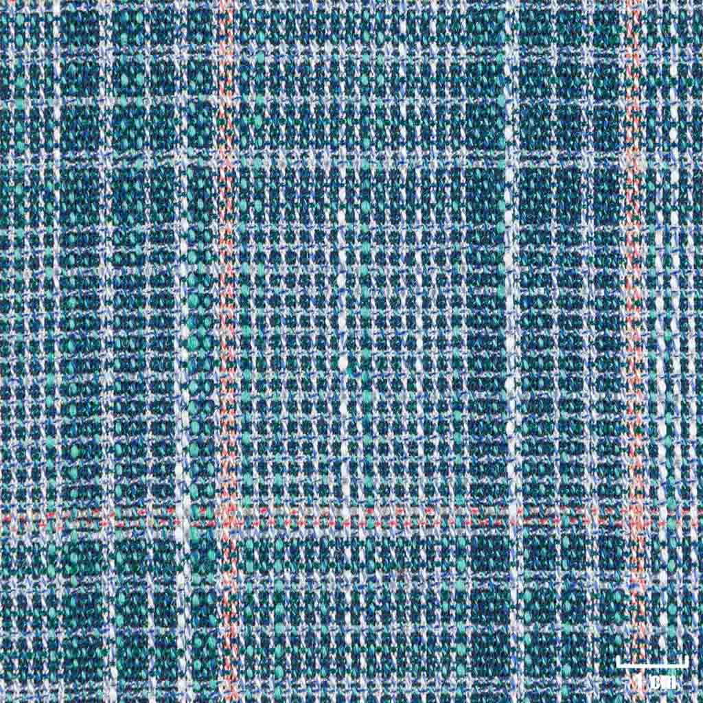 [404711] GREEN, WHITE/ORANGE CHECKS