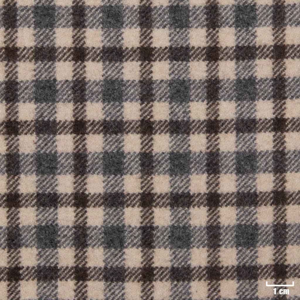 [450702] LIGHT BROWN, GREY CHECKS