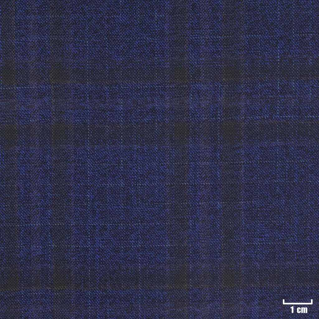 [450742] BLUE, MIXED WHITE/BROWN CHECKS