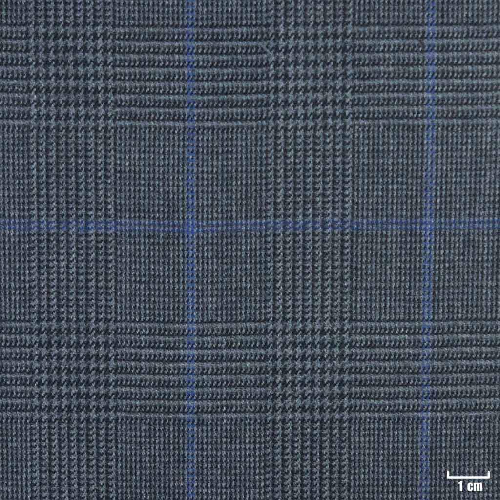 [450825] DARK GREY, BLUE CHECKS