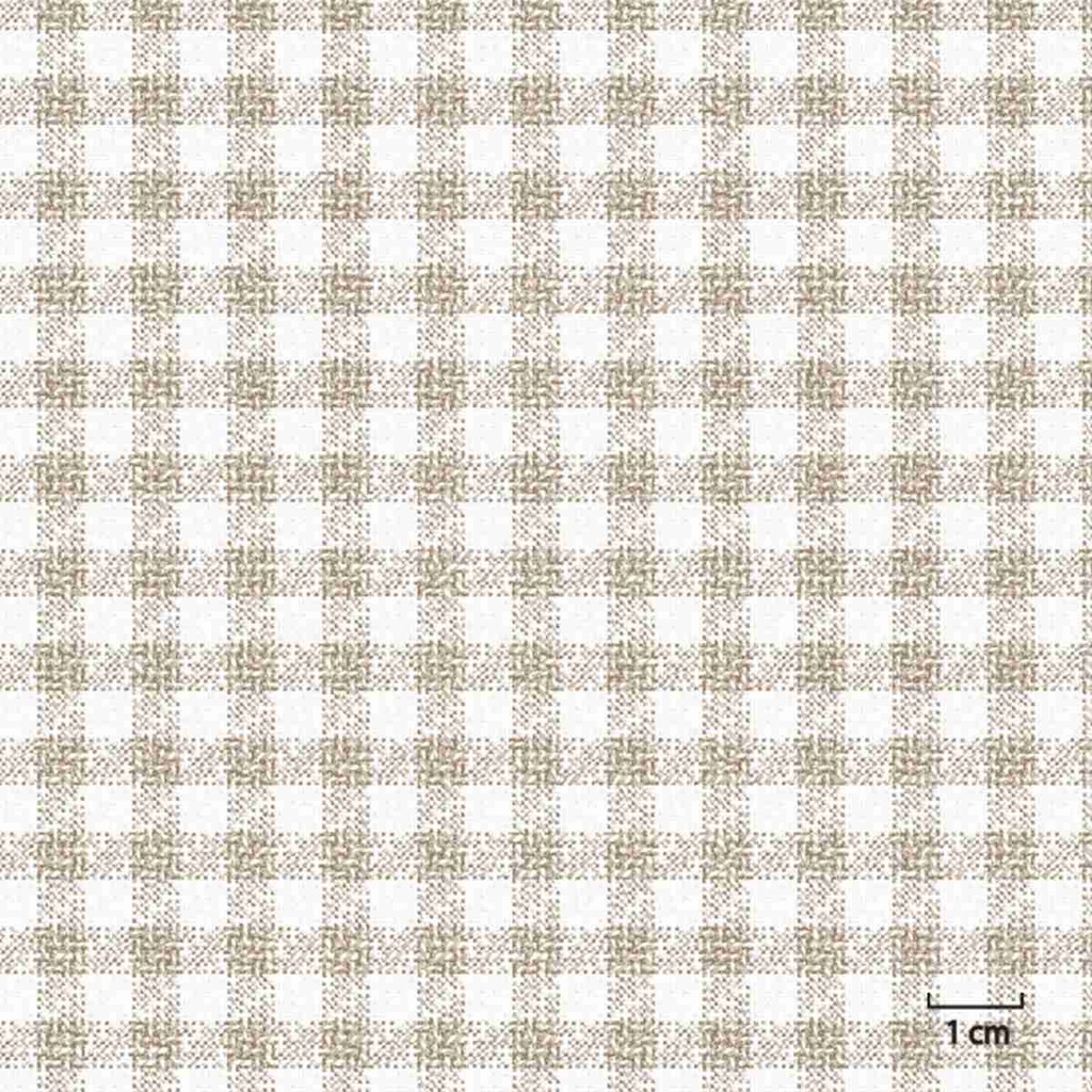 [451401] BEIGE, SMALL CHECKS