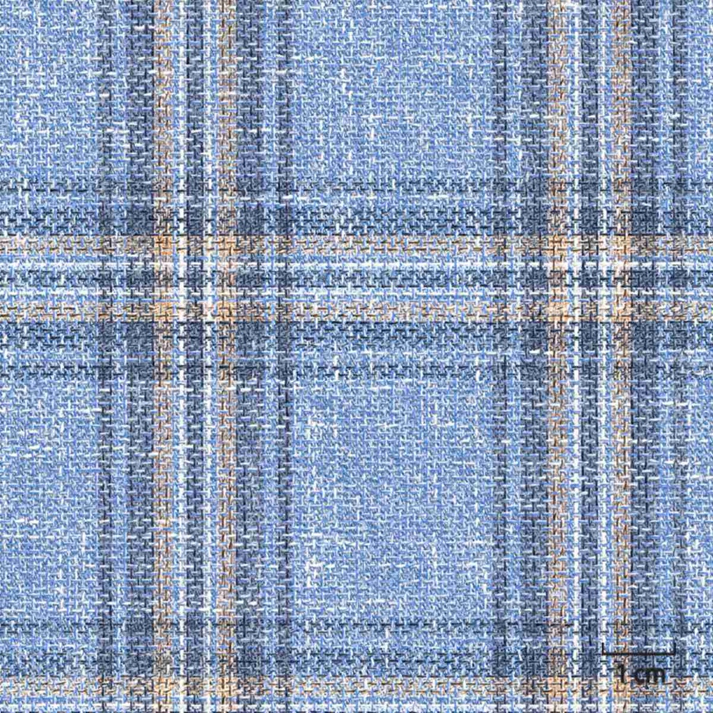 [451419] BLUE, BIG BLUE_YELLOW CHECKS
