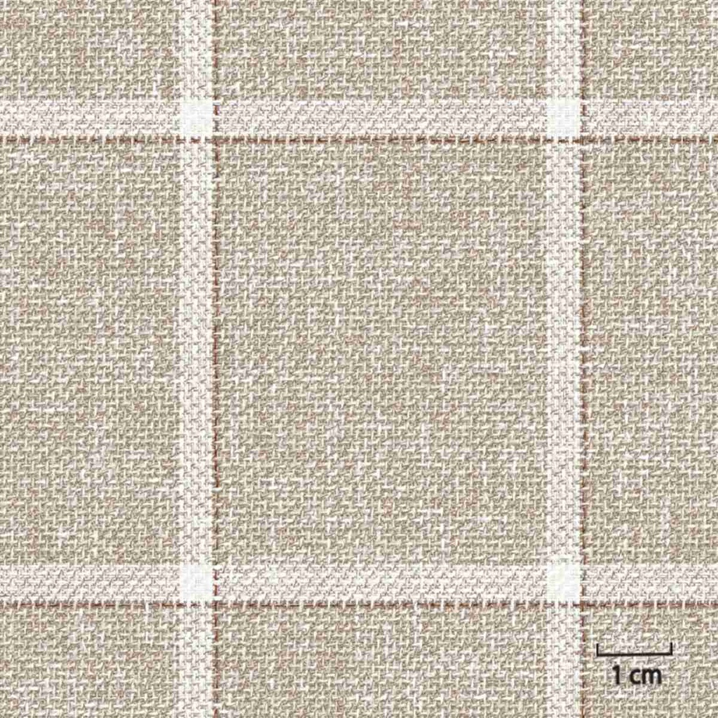 [451422] BEIGE, BIG OFF_WHITE CHECKS