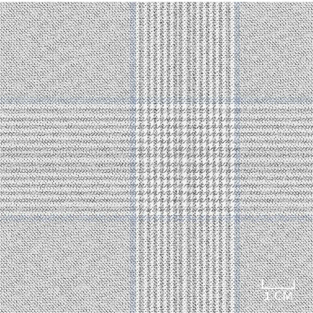 [452013] LIGHT GREY,BLUE CHECKS