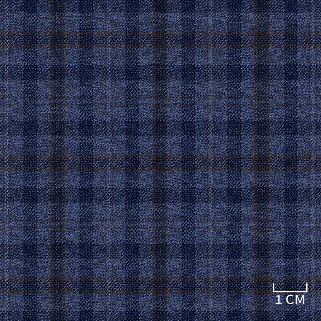 [452016] BLUE,BROWN CHECKS