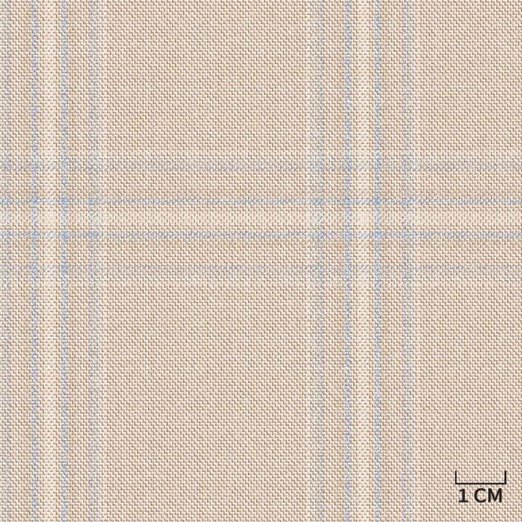 [452024] LIGHT BROWN,BLUE CHECKS