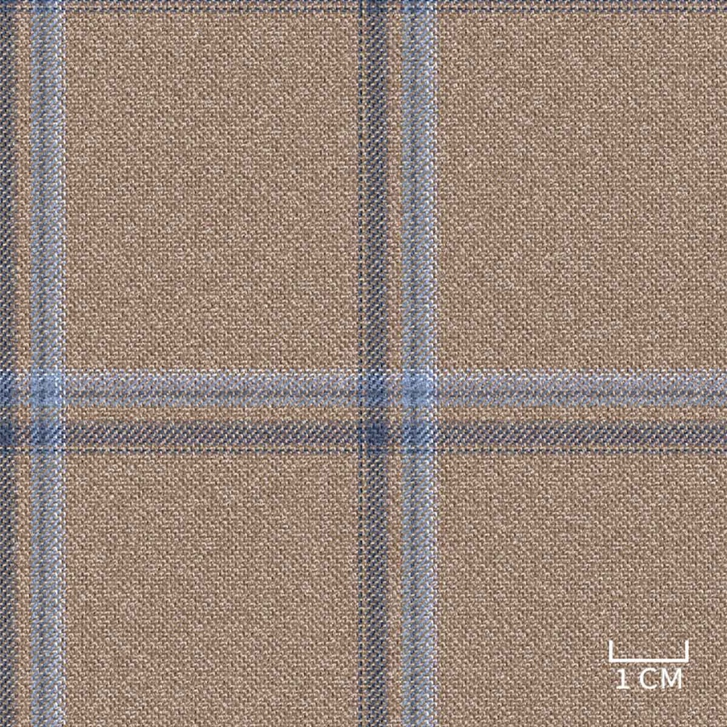 [452041] KHAKI,BLUE CHECKS
