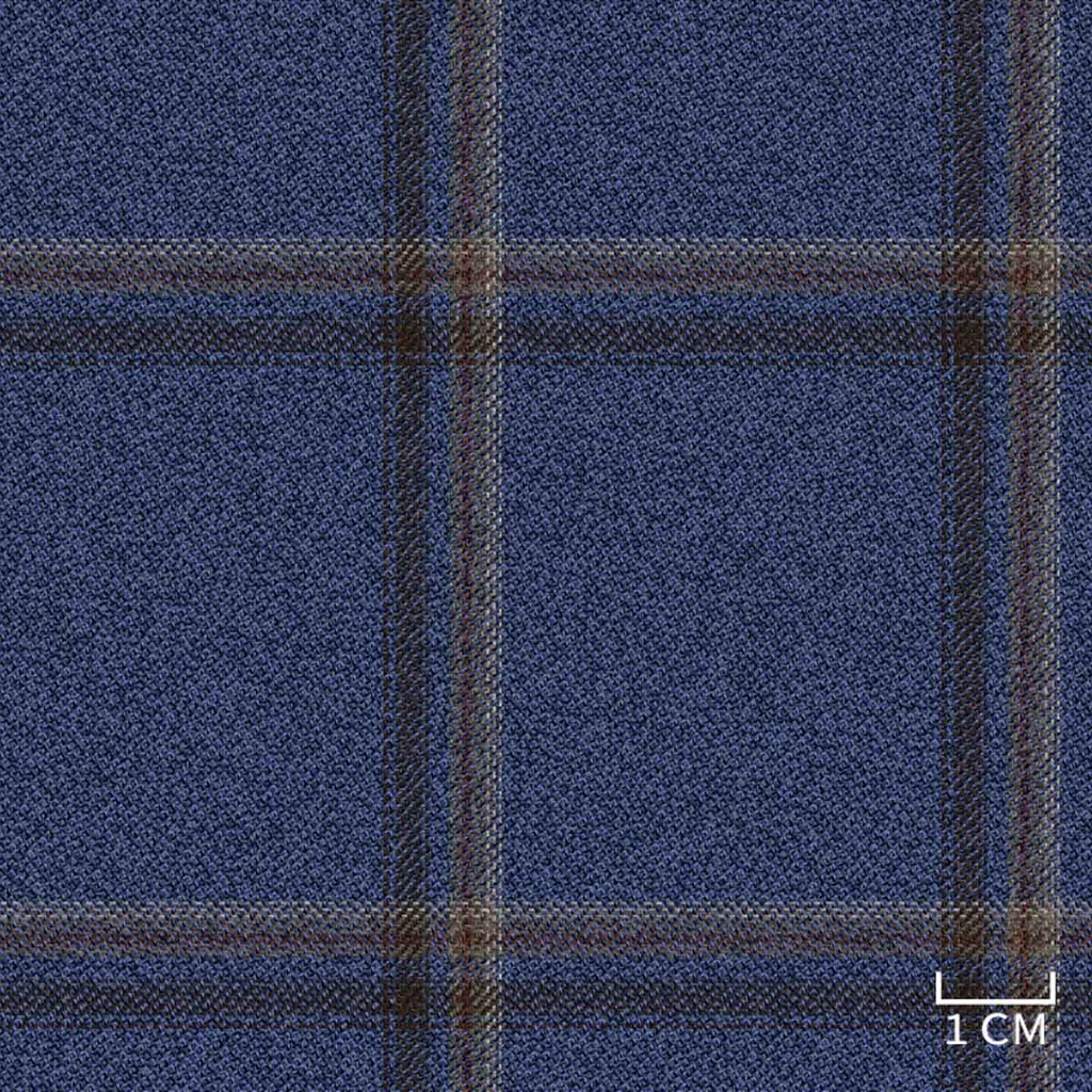 [452045] BLUE,BROWN CHECKS