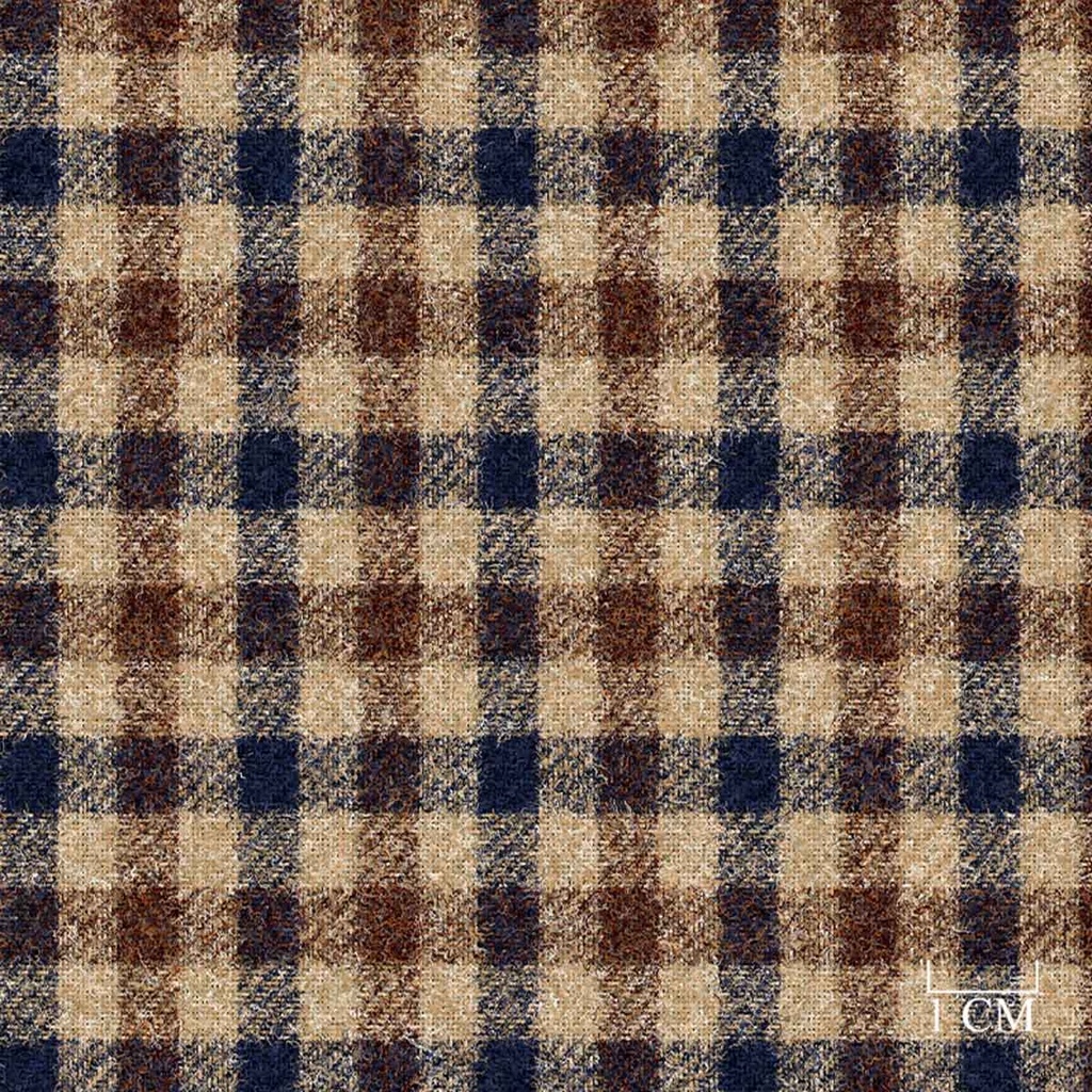 [452113] BROWN,BLUE CHECKS