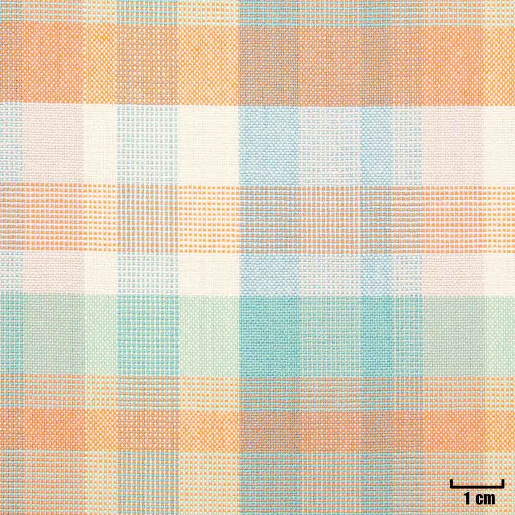 [501619] MIXED BLUE/GREEN/ORANGE, CHECKS