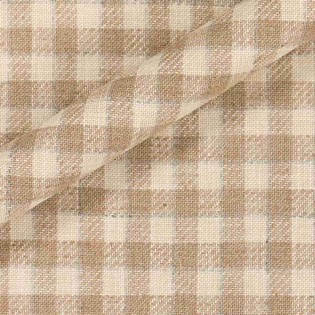 [660242] 卡其色米白色格纹