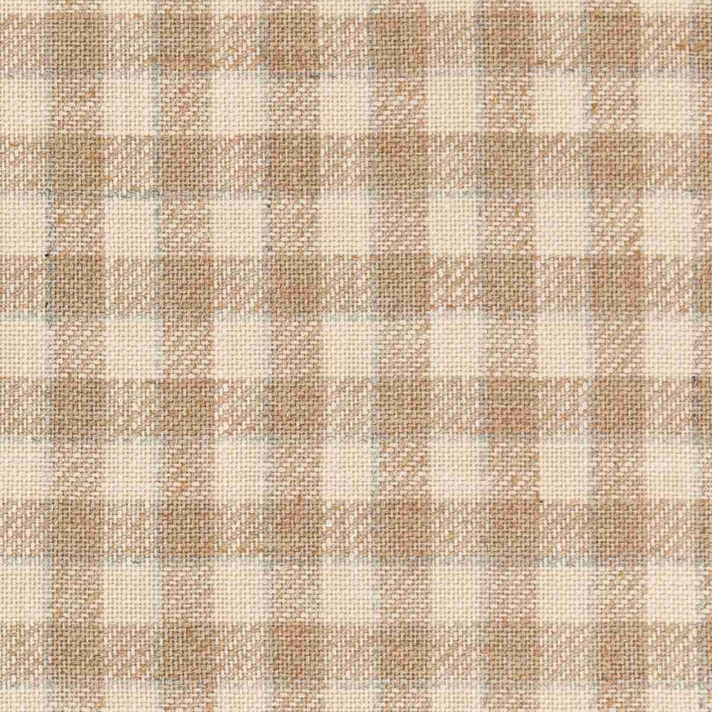 [660242] 卡其色米白色格纹