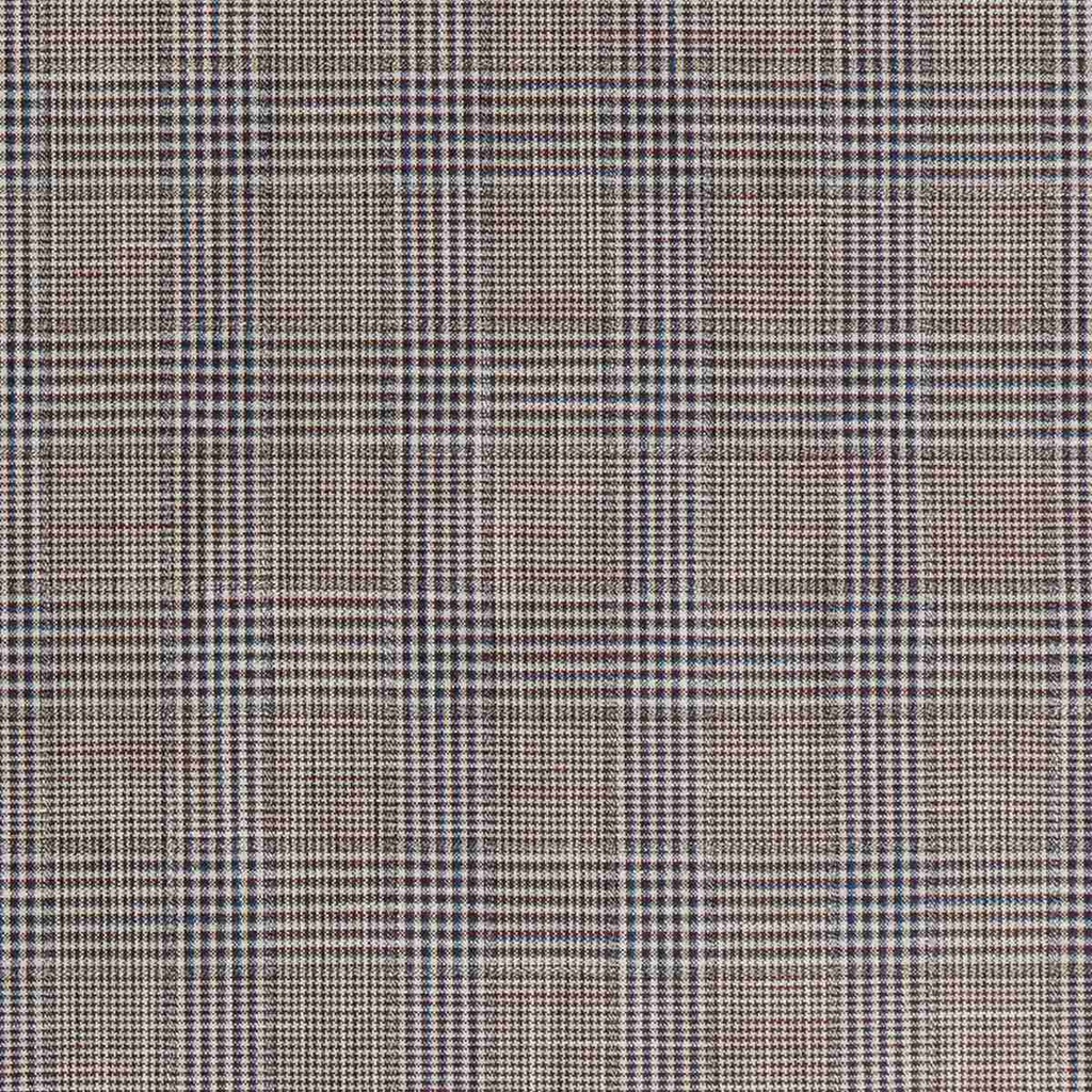 [660340] 棕底蓝色格纹