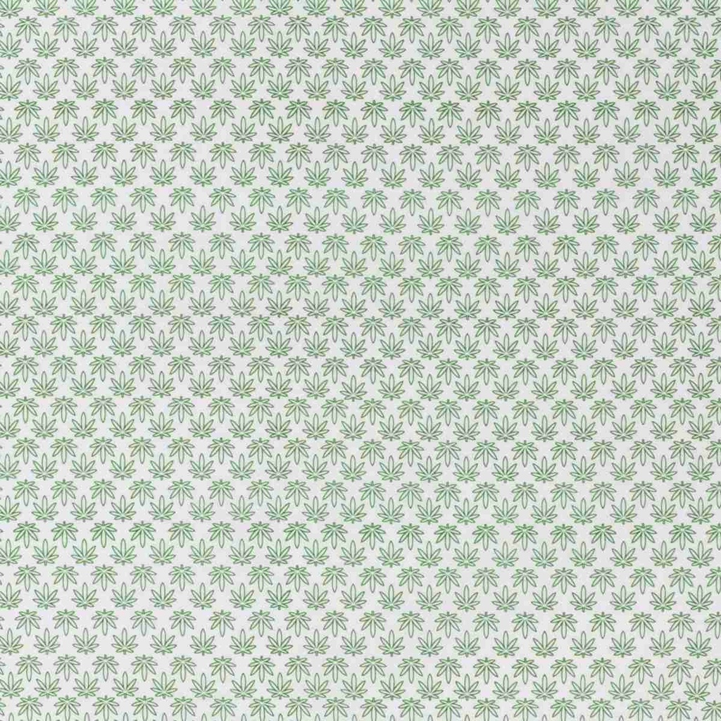 [660550] 绿色大麻叶图案