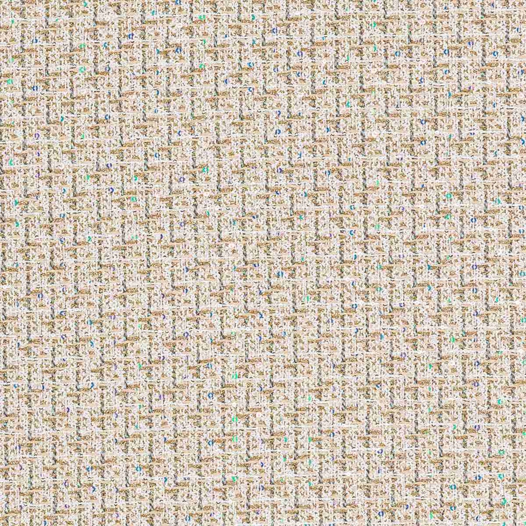 [664740] 金棕色，白色小型提花图案
