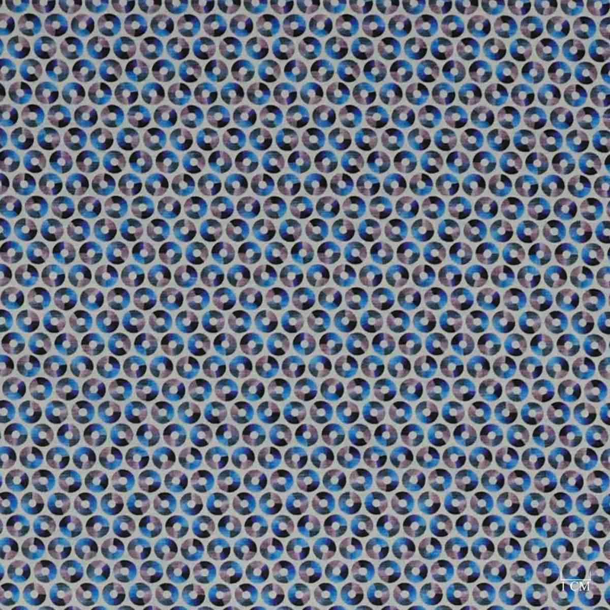 [701910] BLUE, CIRCLE PATTERN