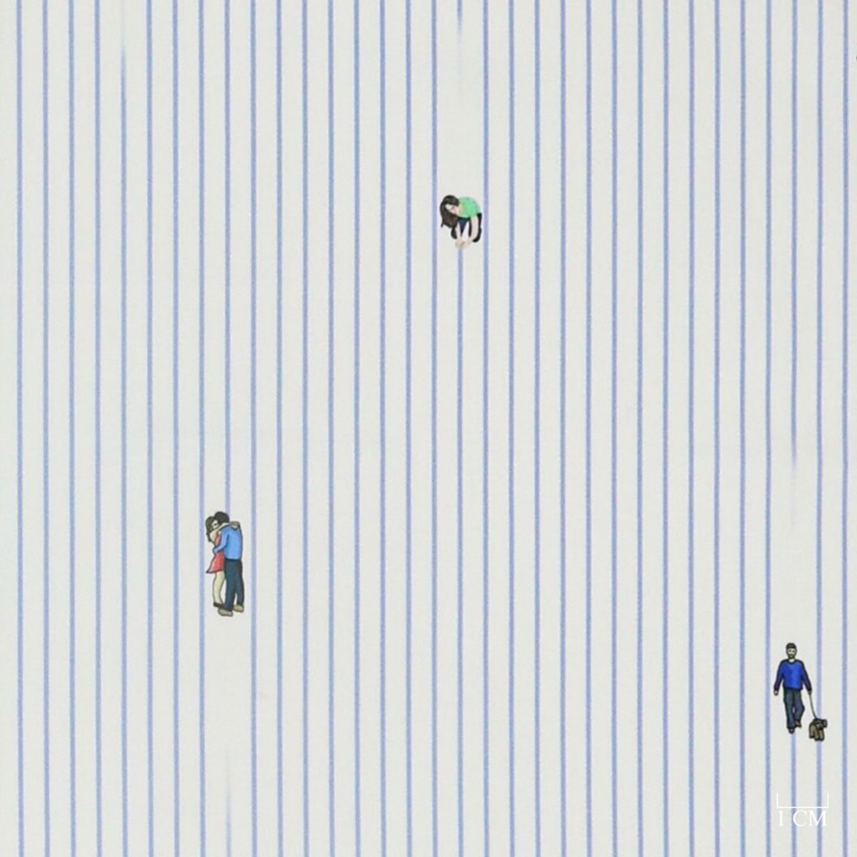 [701922] BLUE STRIPES, DAILY SCENES PATTERN