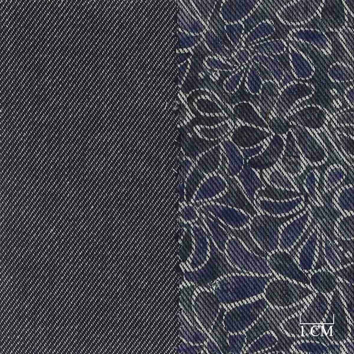 [701930] 蓝色双面花卉图案（双面）