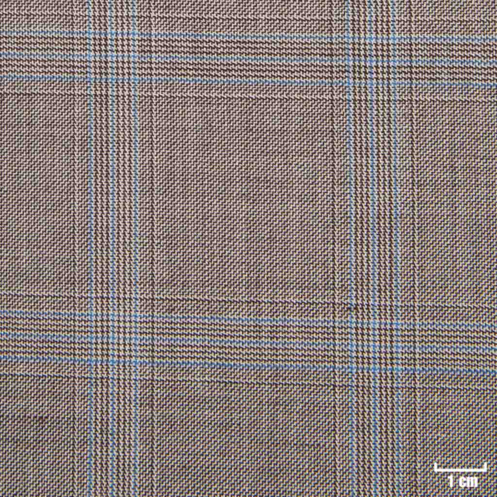 [822207] BROWN, TRIPLE BLUE CHECKS
