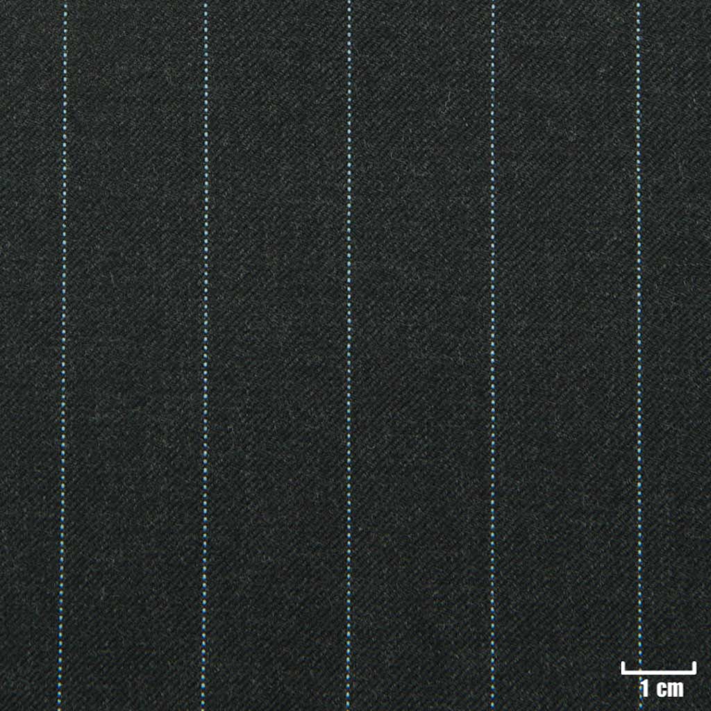 [822213] CHARCOAL, DOTTED BLUE STRIPES