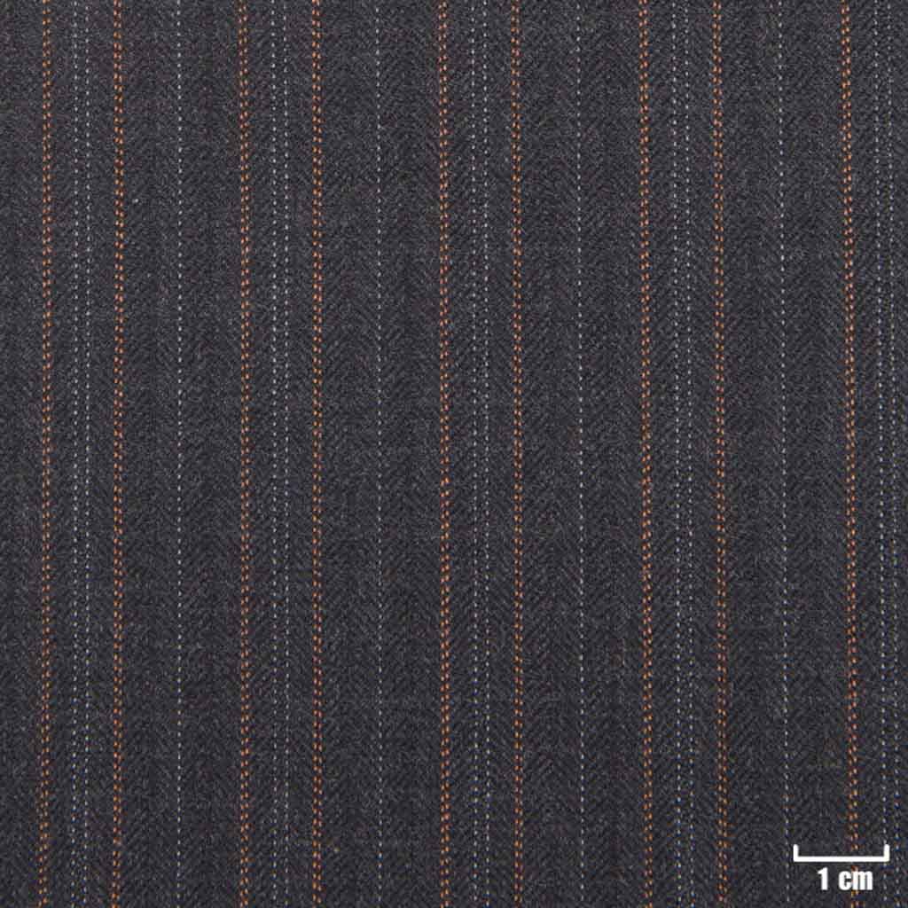[822223] GREY, OFF WHITE/ORANGE STRIPES