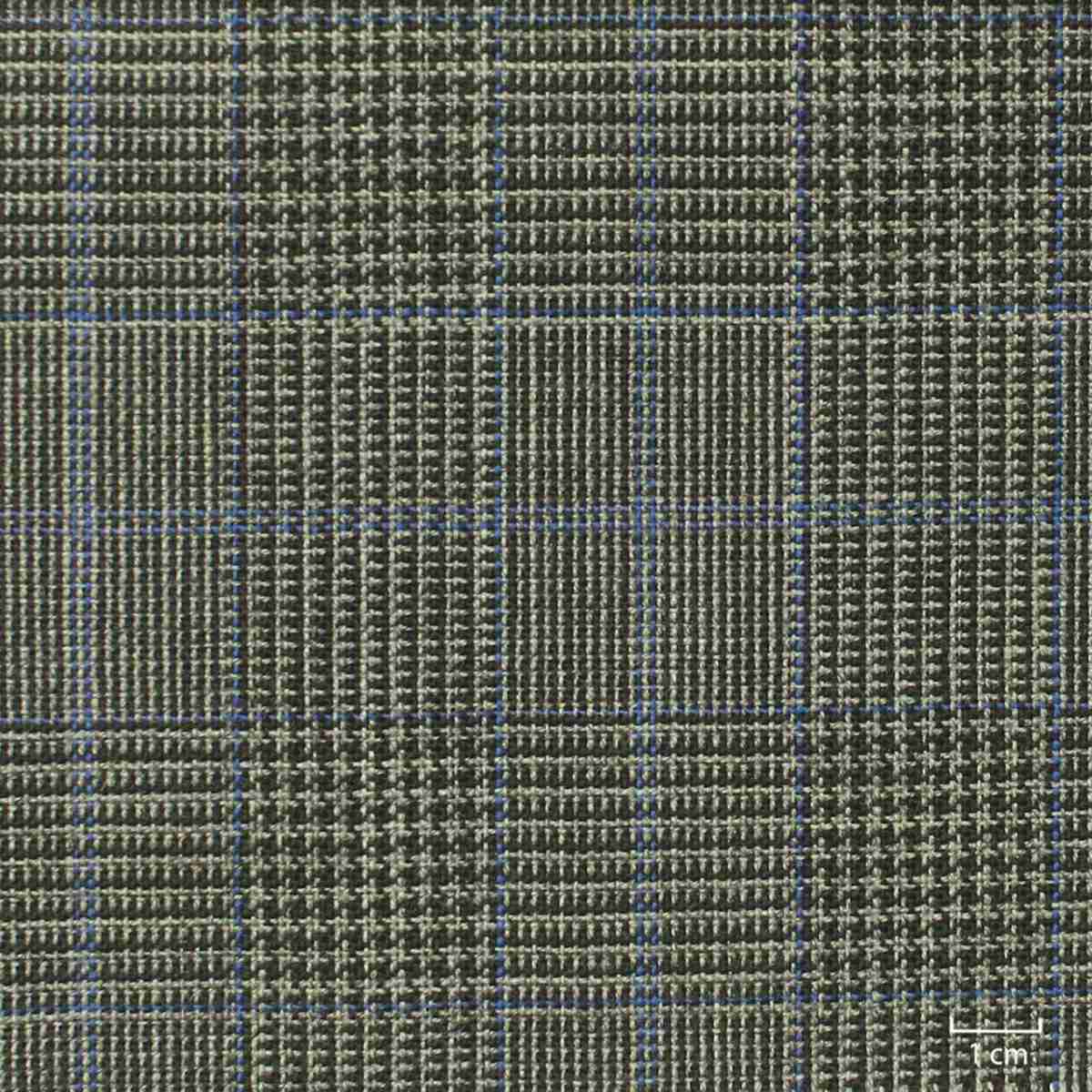 [822302] DARK GREY, BLUE CHECKS