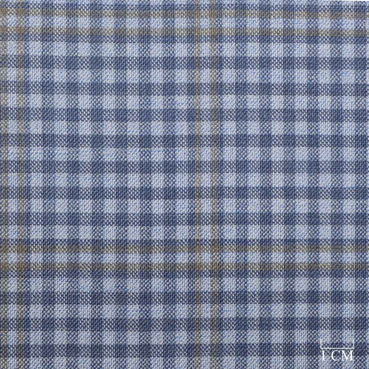 [824034] BLUE,KHAKI CHECKS