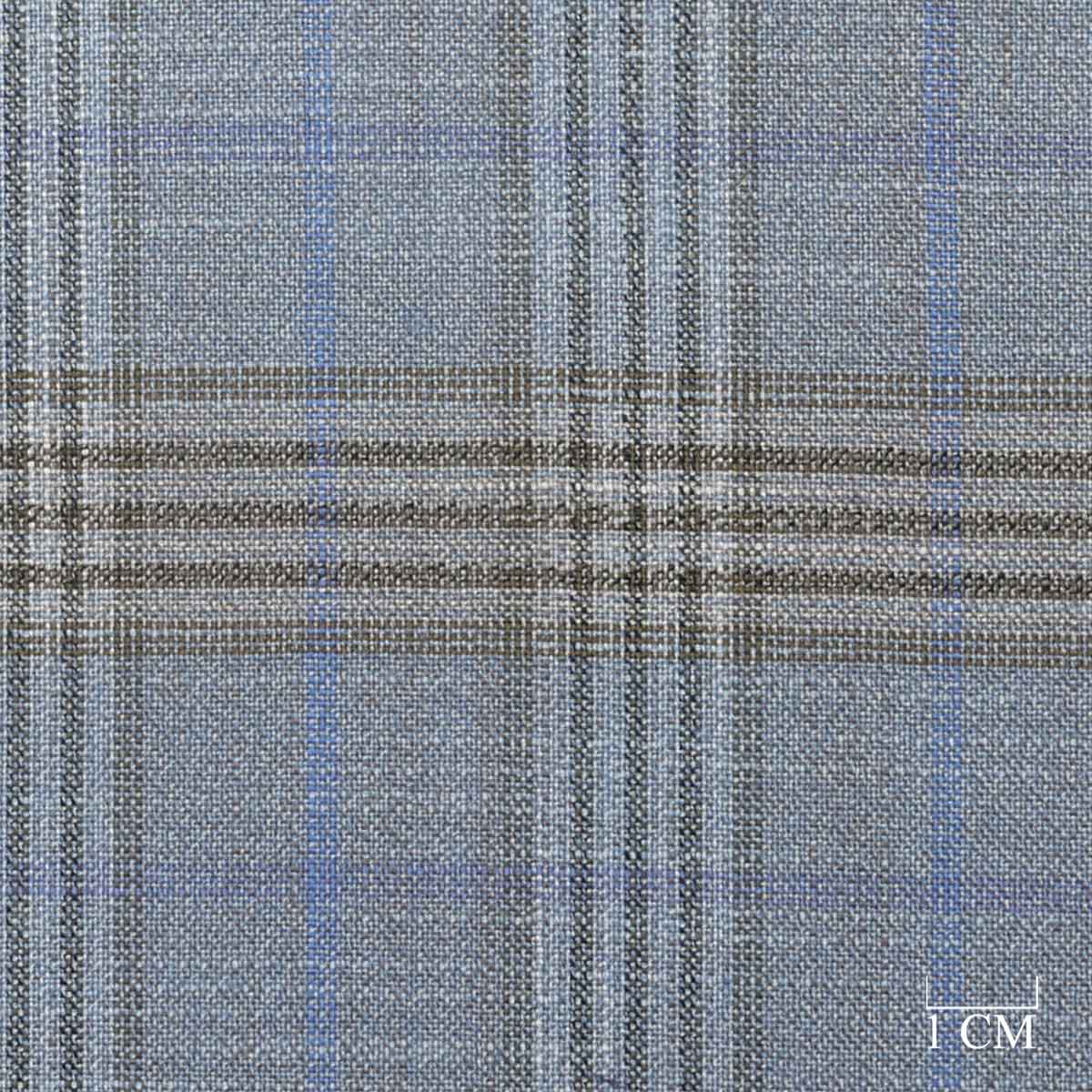 [824049] BLUE,BROWN CHECKS