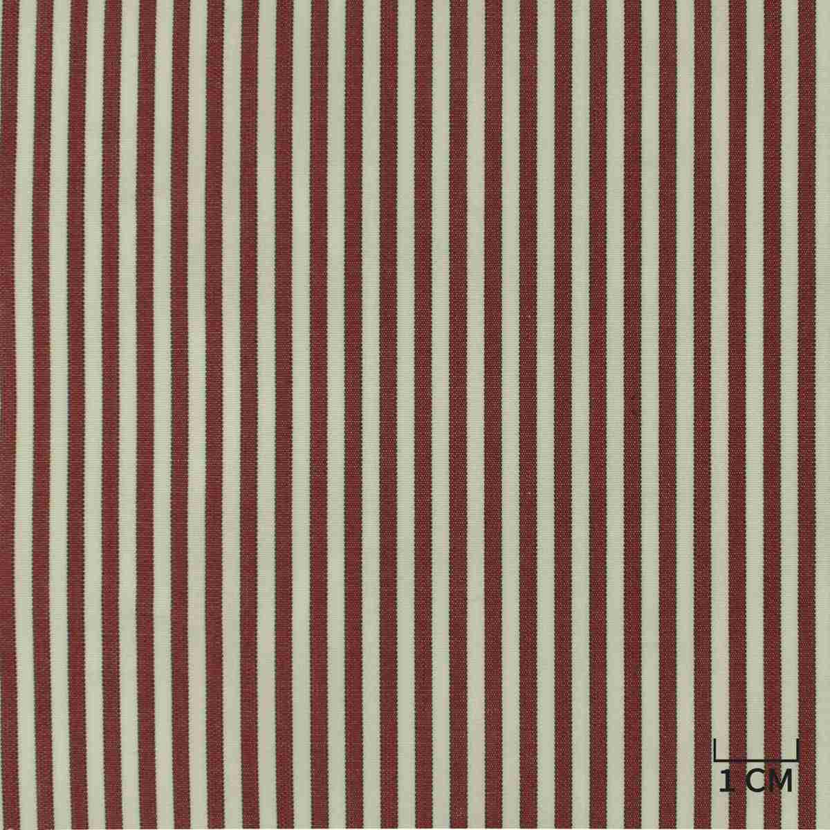 [H10453] WHITE/BURGUNDY STRIPES